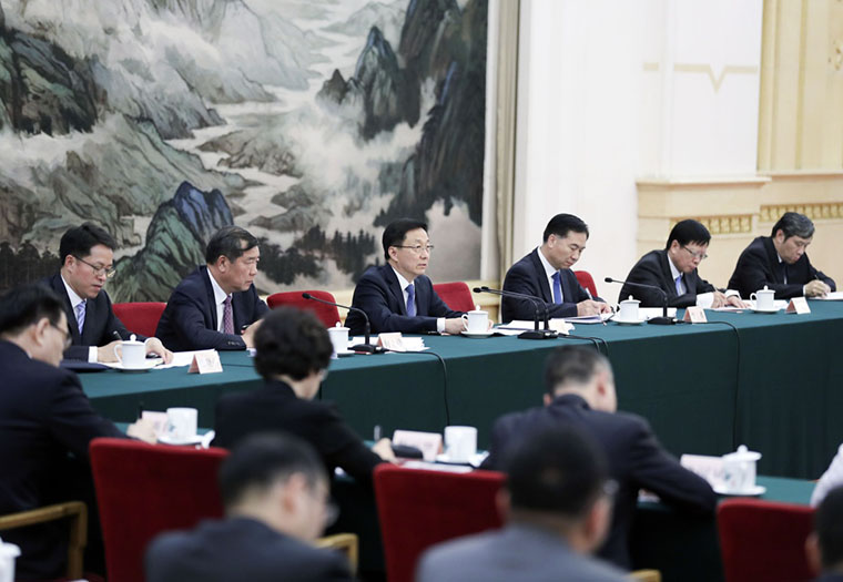 韩正主持召开粤港澳大湾区建设领导小组全体会议